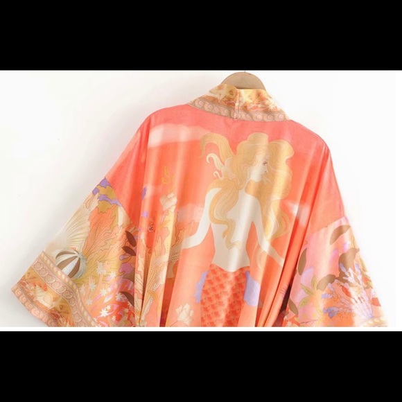 🔥HP Best in Boutiques🔥BOHO Mermaid Kimono - Picture 6 of 16